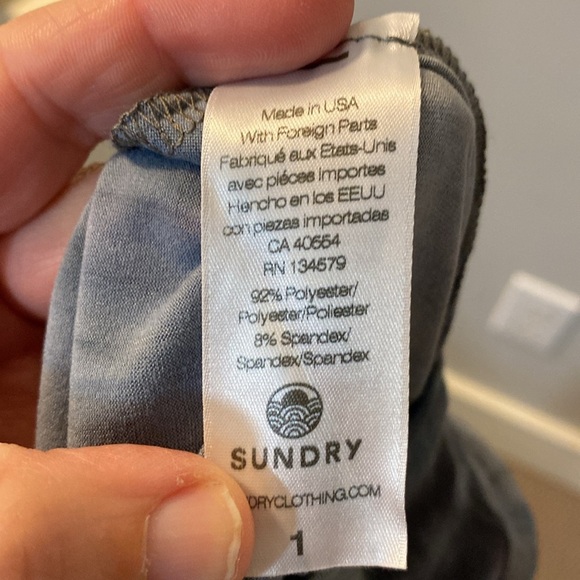 Sundry Slit Skirt Tie-Dye Maxi in Blue size 1 / small. Buttery soft w/ stretch - Picture 8 of 8